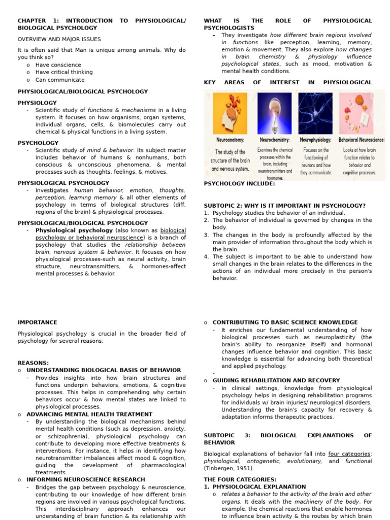 Introduction to Physiological Psychology | PDF | Psychology | Science ...