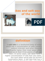 Salts Lakes and Salt Sea of the World