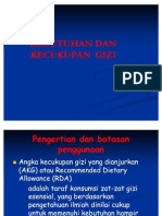 Kebutuhan Dan Kecukupan Gizi