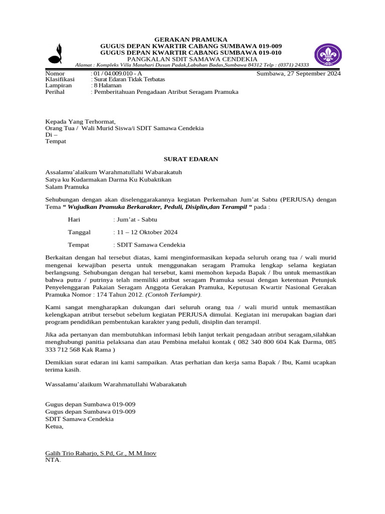 Surat Edaran | PDF