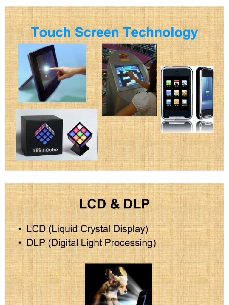 Touch Screen Technology | PDF | Teaching Methods & Materials