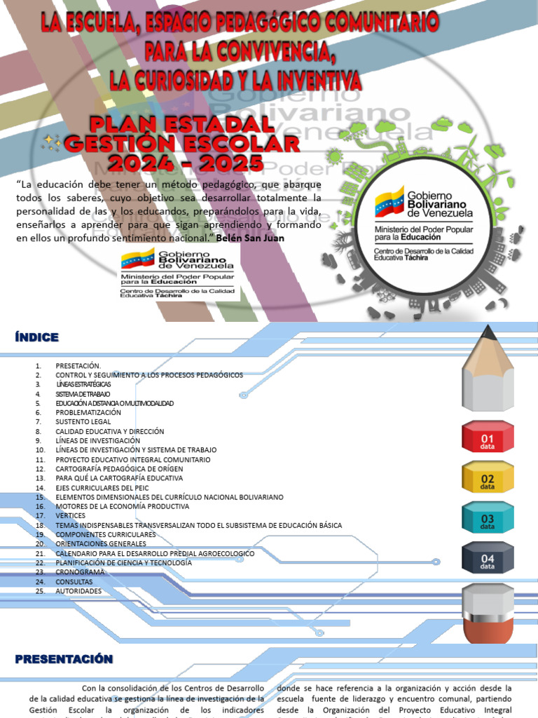 Plan Gestión Escolar. | PDF | Plan de estudios | Pedagogía