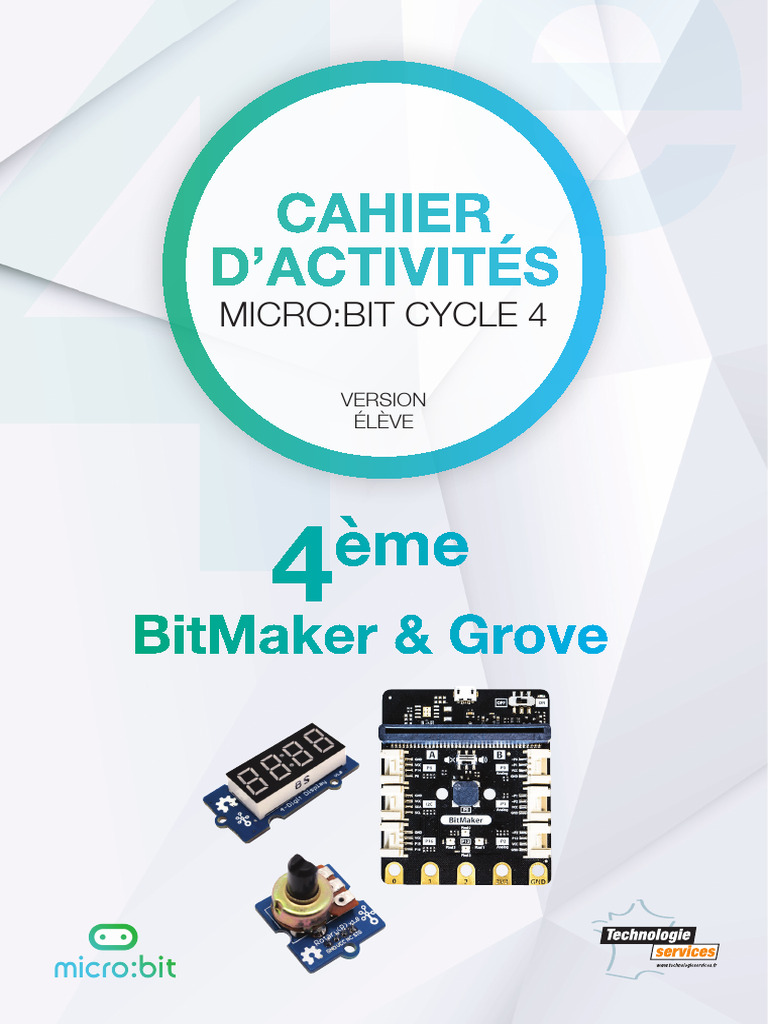Notice TS Cahier Microbit 4eme 277295 FR d506 | PDF