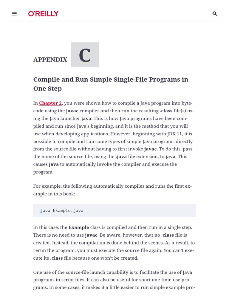 Appendix c compile and run simple single file programs in one pdf