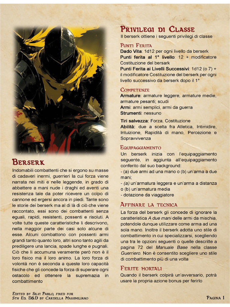 Berserk (manga) intelligence overview