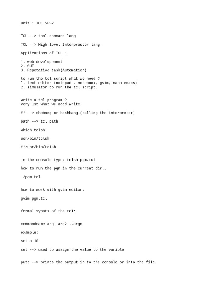 TCL Notes2 | PDF