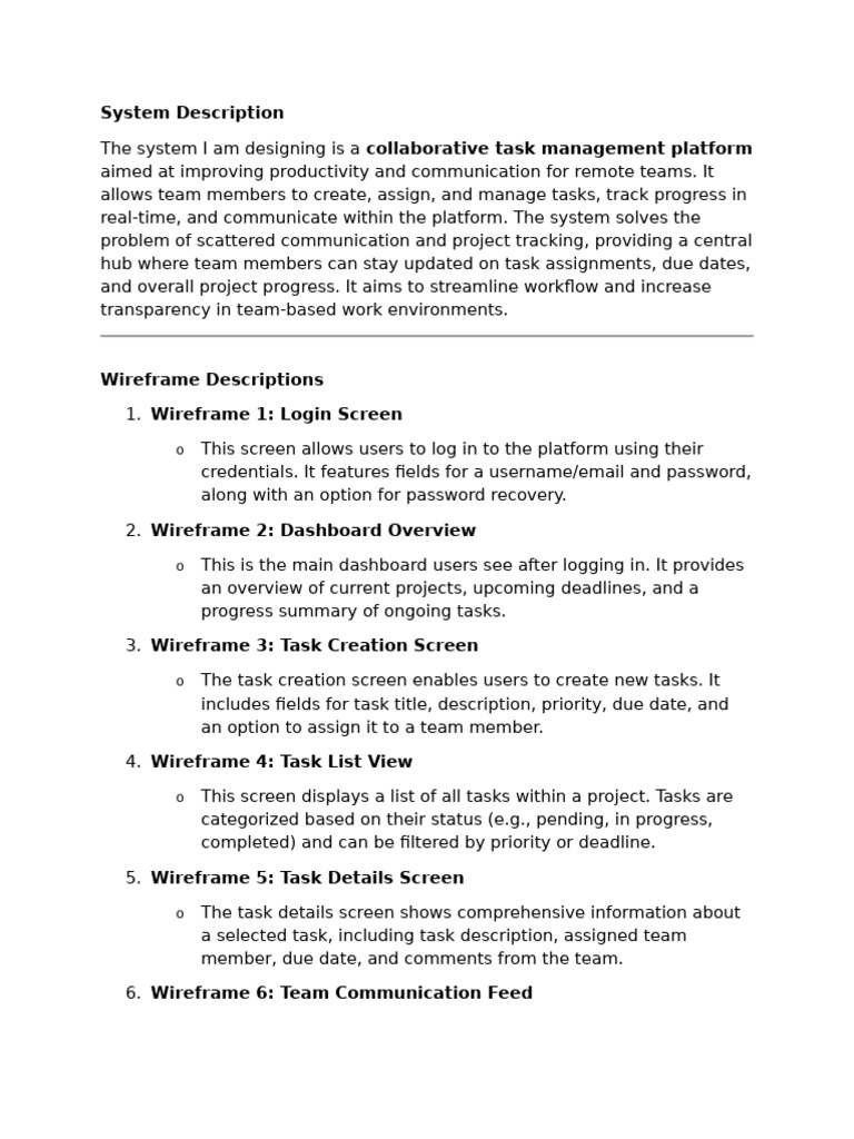 10 Wireframes | PDF