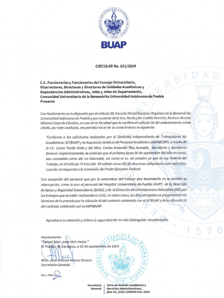 Circular 021-2024 | PDF