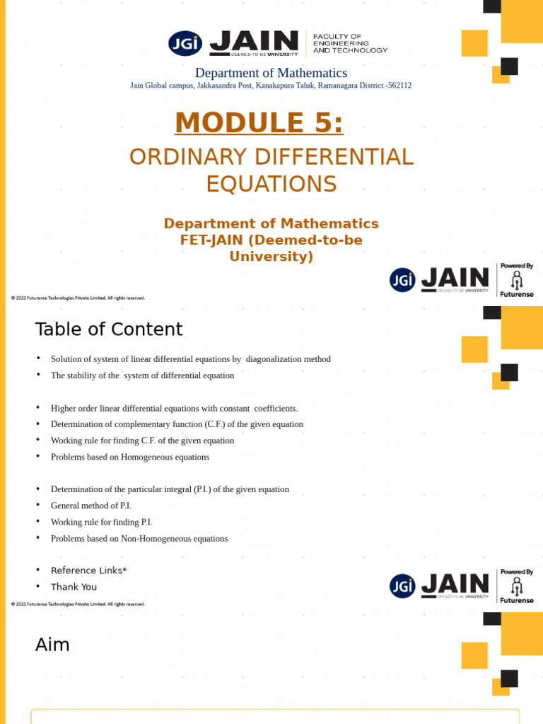 Module 5 (22BS1MA01) | PDF