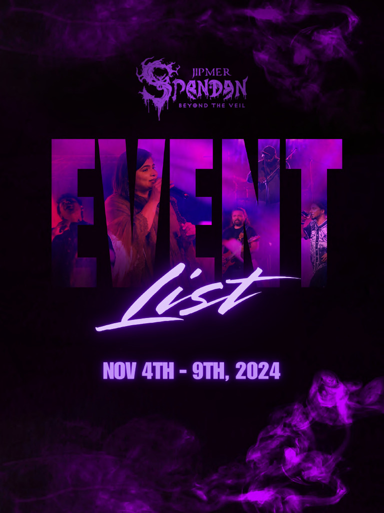 Spandan Event List - Compressed | PDF