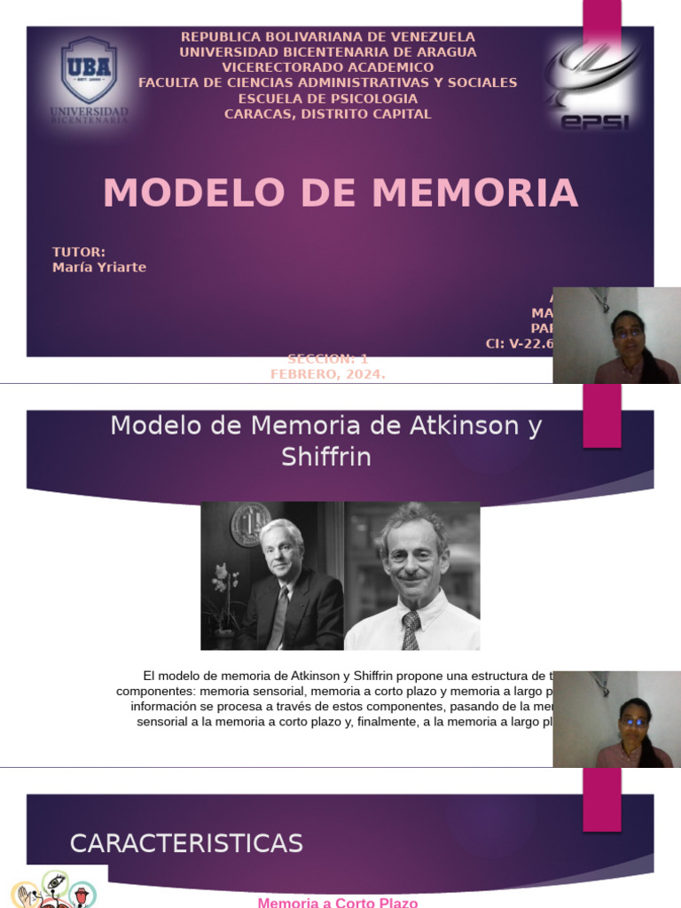 Modelo de Memoria Atkinson y Shiffrin | PDF | Memoria | Ciencias del ...