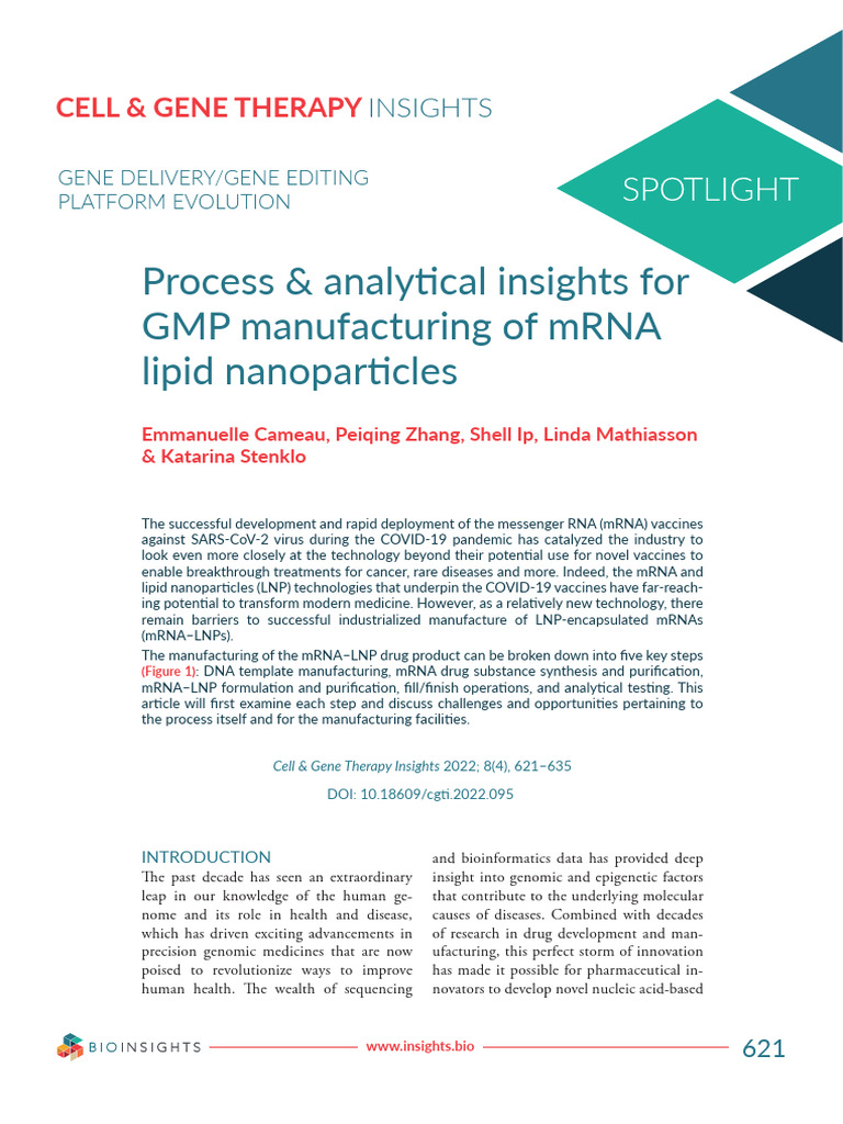 Cell & Gene Therapy Insights | PDF