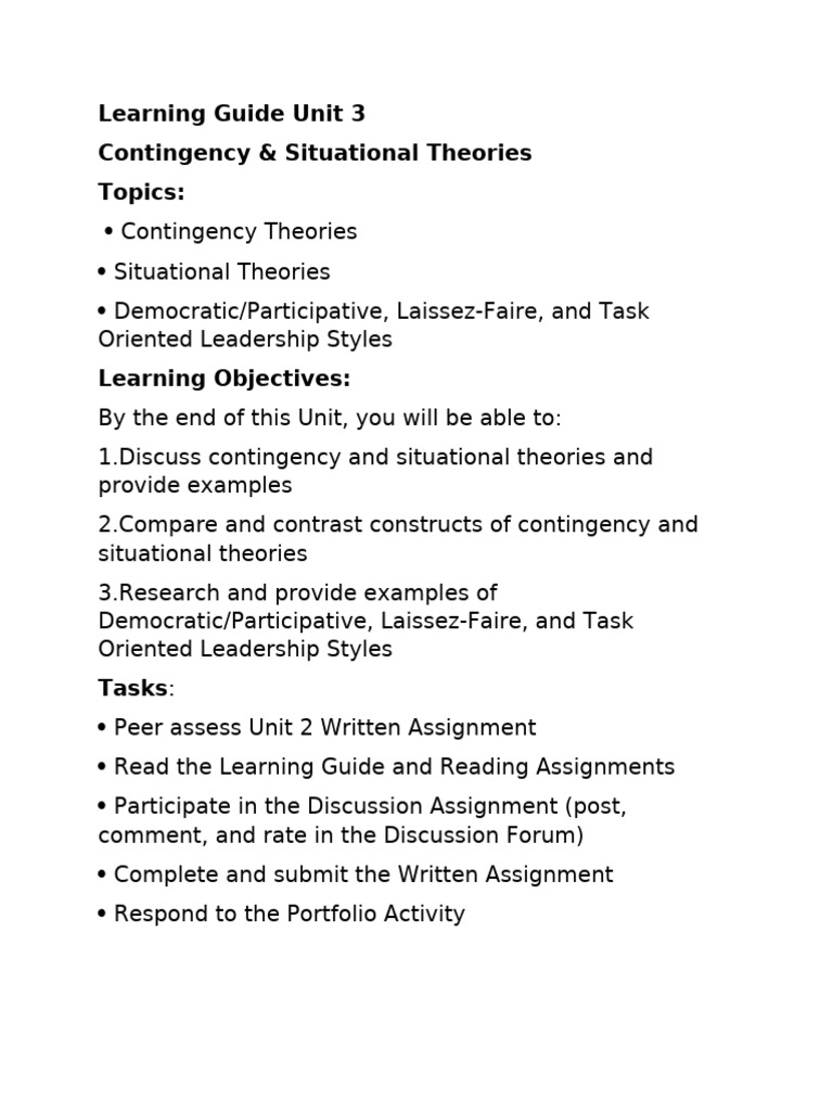Unit 3 | PDF | Leadership | Liberal Arts Education