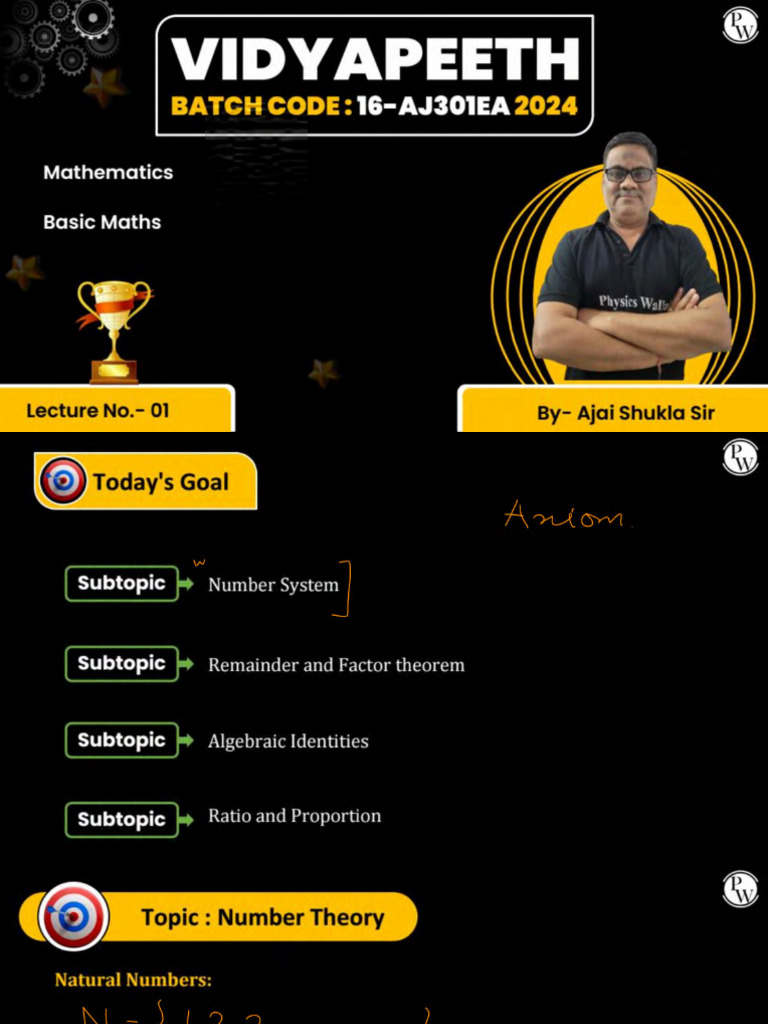 Basic Maths - 01 | PDF
