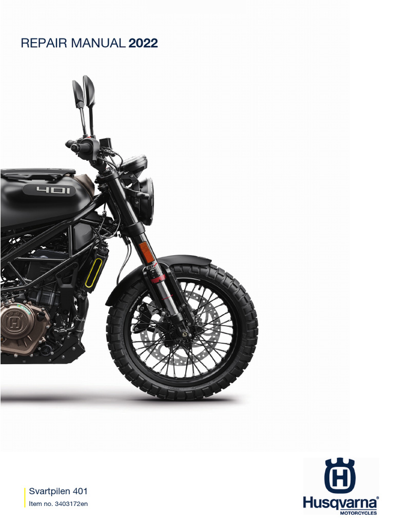 2020 - Husqvarna Svartpilen 401 Service Manual | PDF