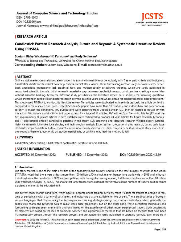 Candlestick Pattern Research Analysis Fu Pdf