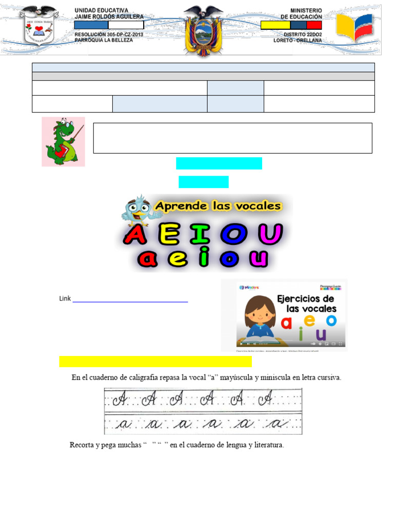 Actividades de Lengua y Matemáticas EGB | PDF | Artes del Lenguaje y ...