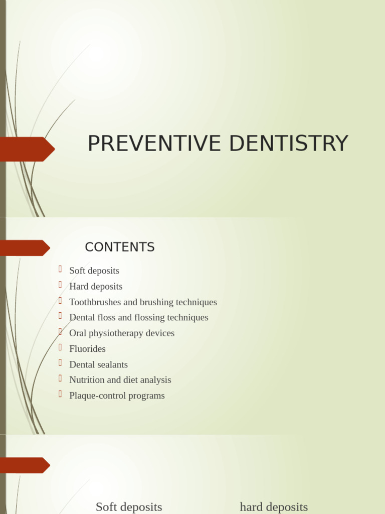 Preventive Dentistry | PDF