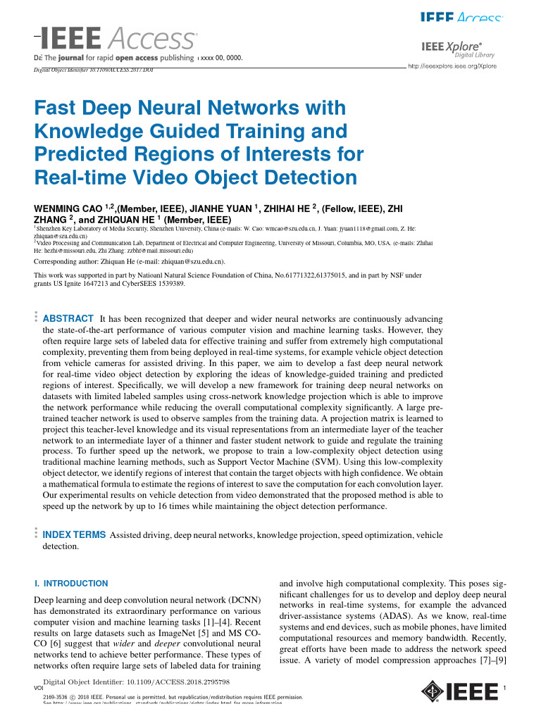 Fast Deep Neural Networks With Knowledge Guided Training and Predicted ...