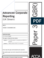 Advanced Corporate Reporting