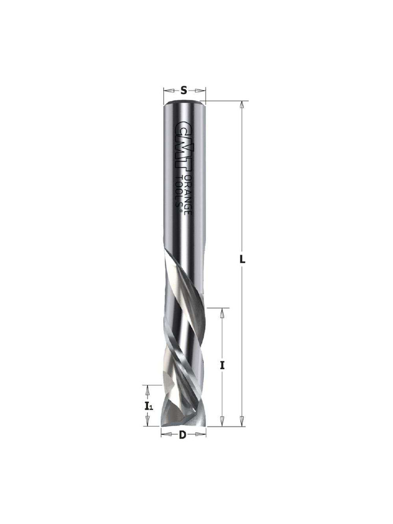 Fresa Reversibile CMT Orange Tools 657.191.11 – Diametro 19 Mm, Gambo 8 Mm, Z2. Per Lavorazioni Precise Del Legno