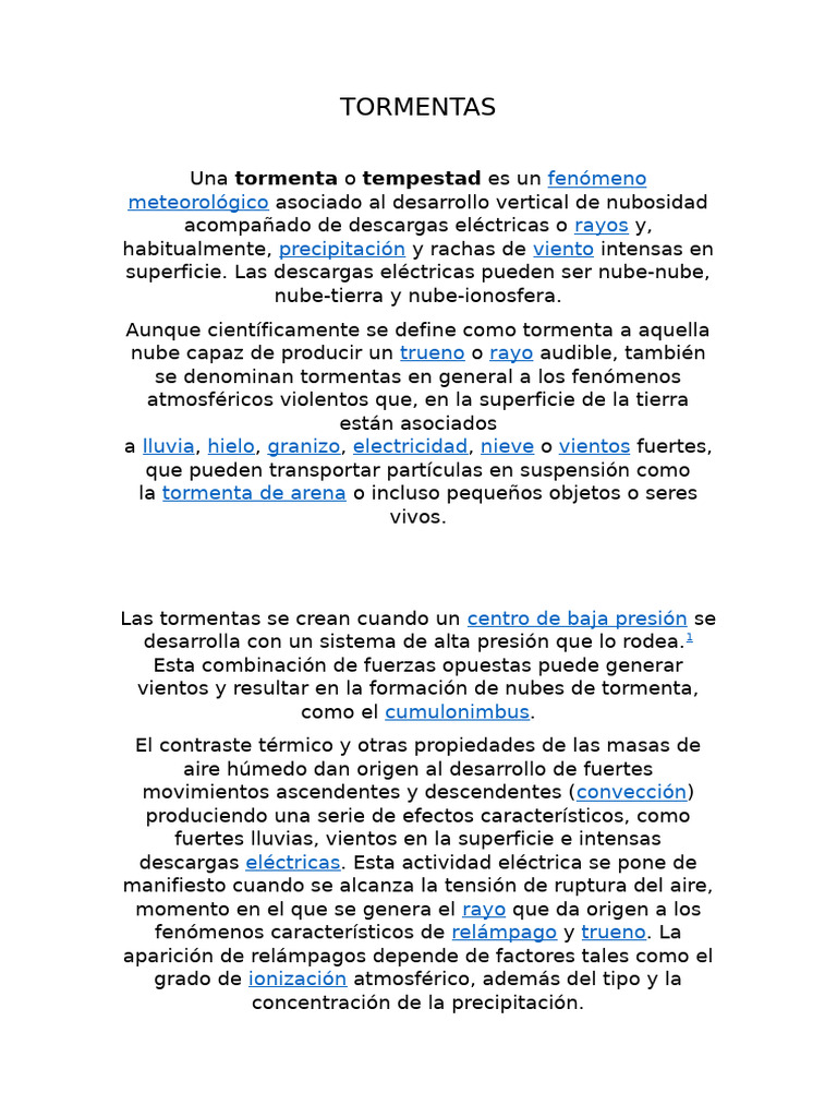 TORMENTAS | PDF