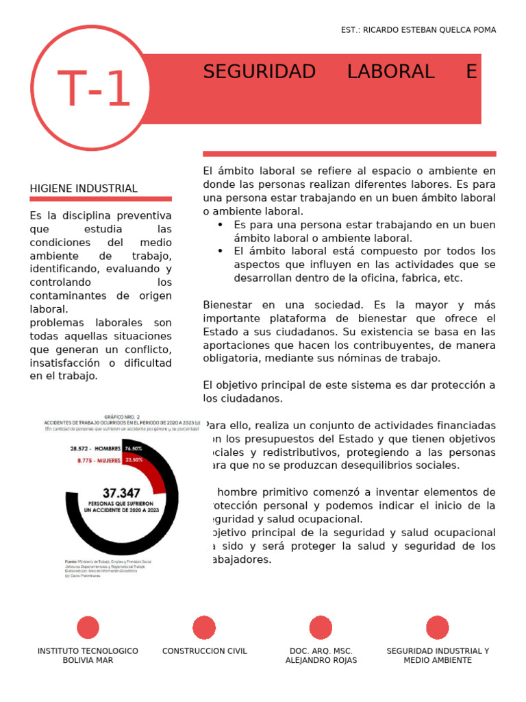 Higiene y Seguridad Laboral en Bolivia | PDF | Seguridad y salud ...