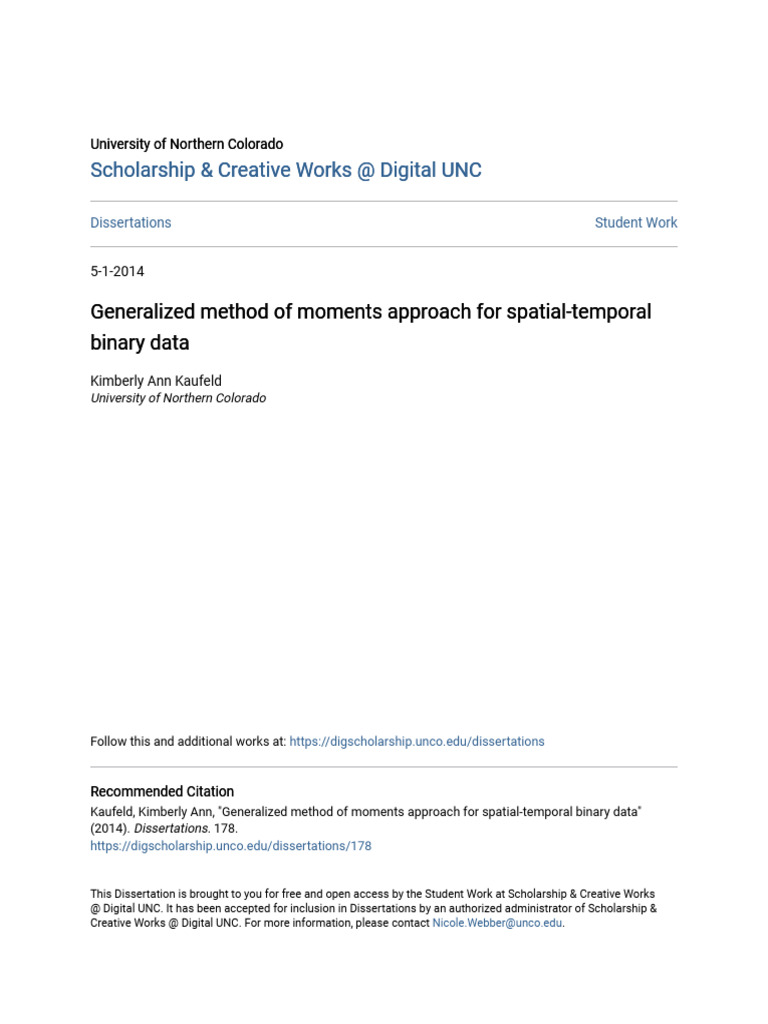 Generalized method of moments approach for spatial temporal binar pdf
