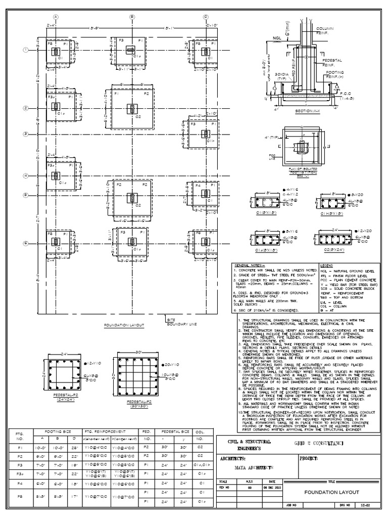 Foundation Layout | PDF