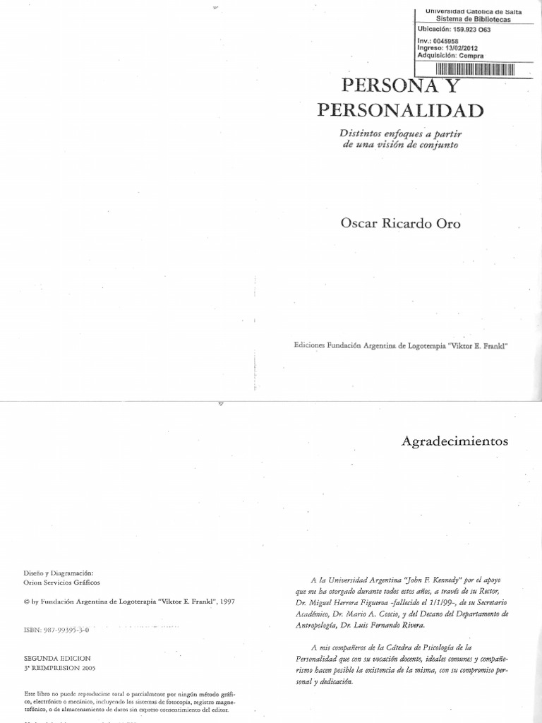 Unidad 1. Oro, R. Primera Parte A (Cap. 1, 2, 3 y 6) | PDF