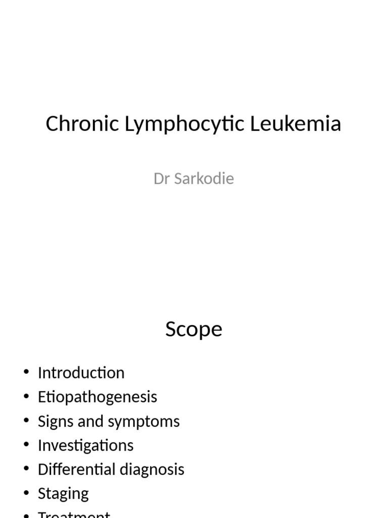 Chronic Lymphocytic Leukemia | PDF