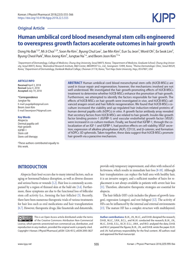 Human Umbilical Cord Blood Mesenchymal Stem Cells Engineered To ...