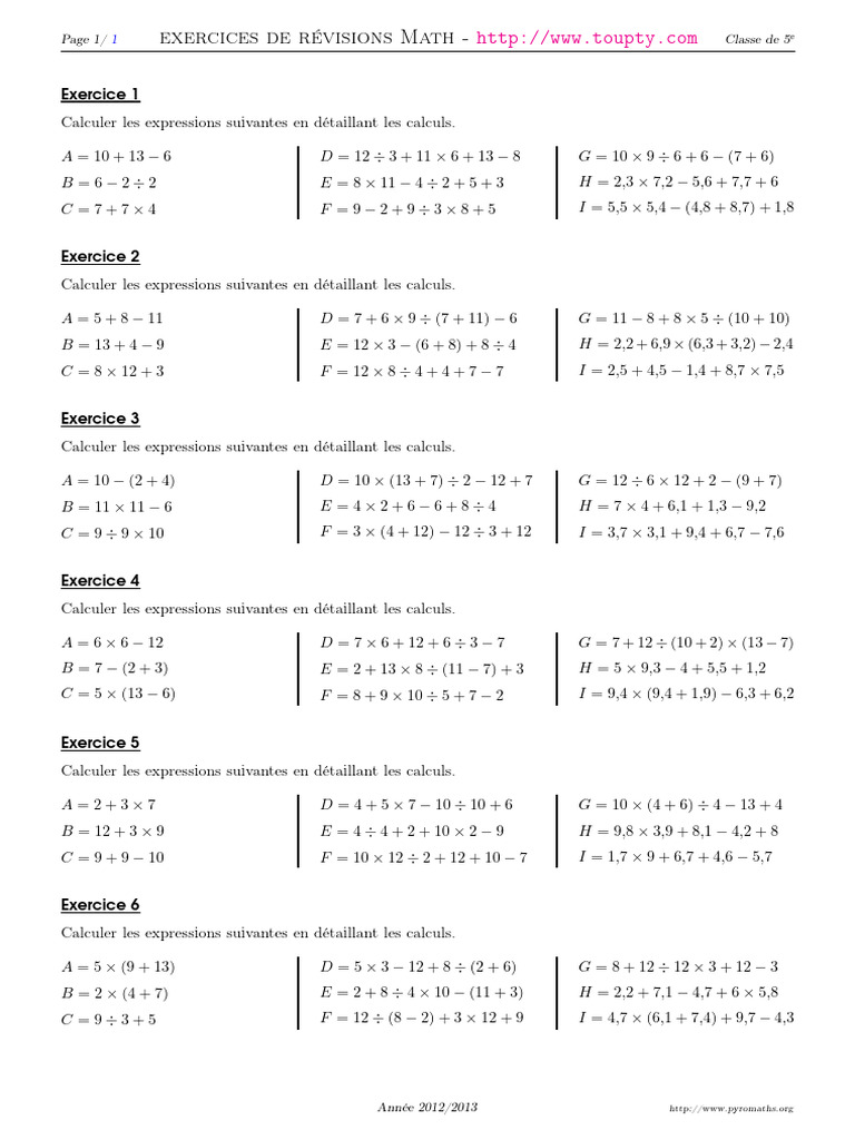 Priorite Operatoire 2 | PDF