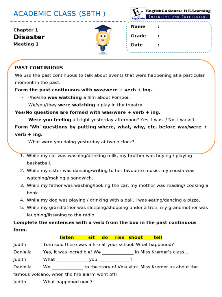 SM 5 UNIT 1 Disaster Meeting 2 | PDF
