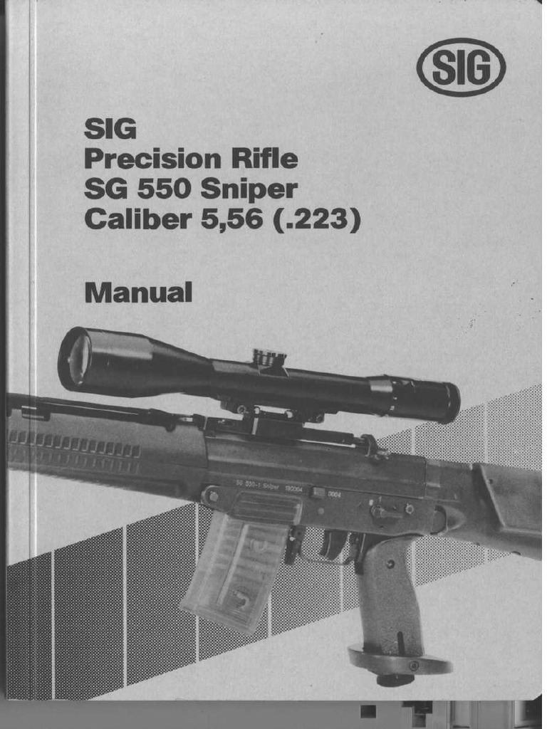 SIG Precision Rifle SG 550 Sniper - Factory Manual - BiggerHammer | PDF