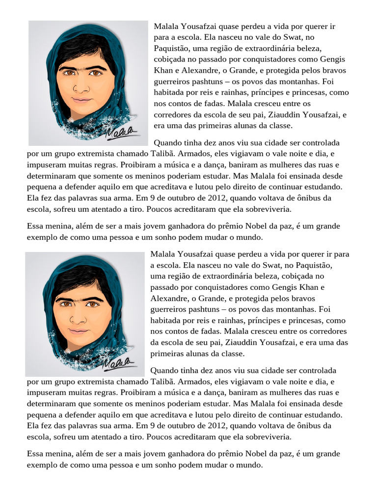 História de Malala | PDF