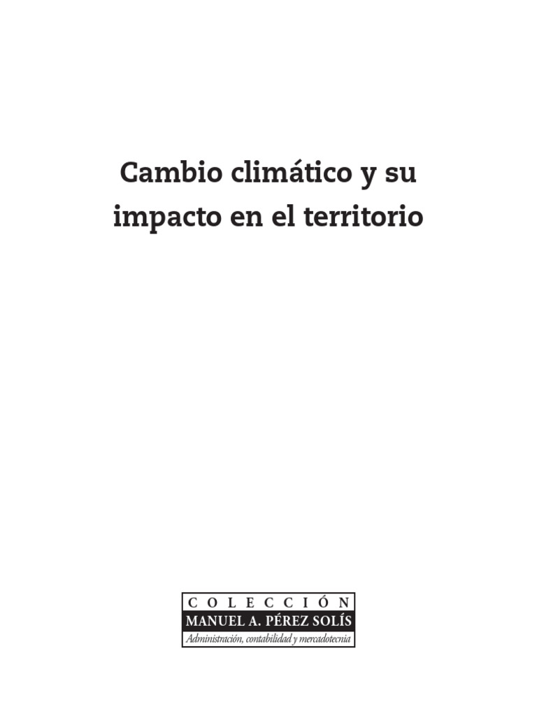 Cambio Climático y Su Impacto en El Territorio | PDF | Energía ...