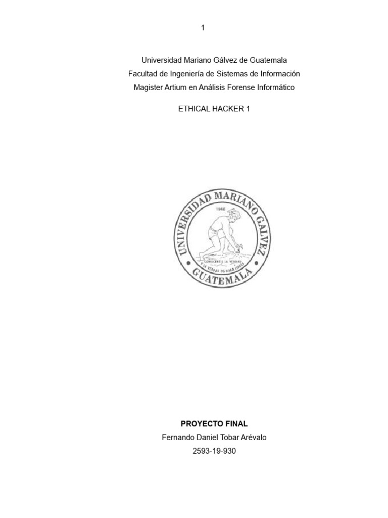 Proyecto Final EH1 | PDF
