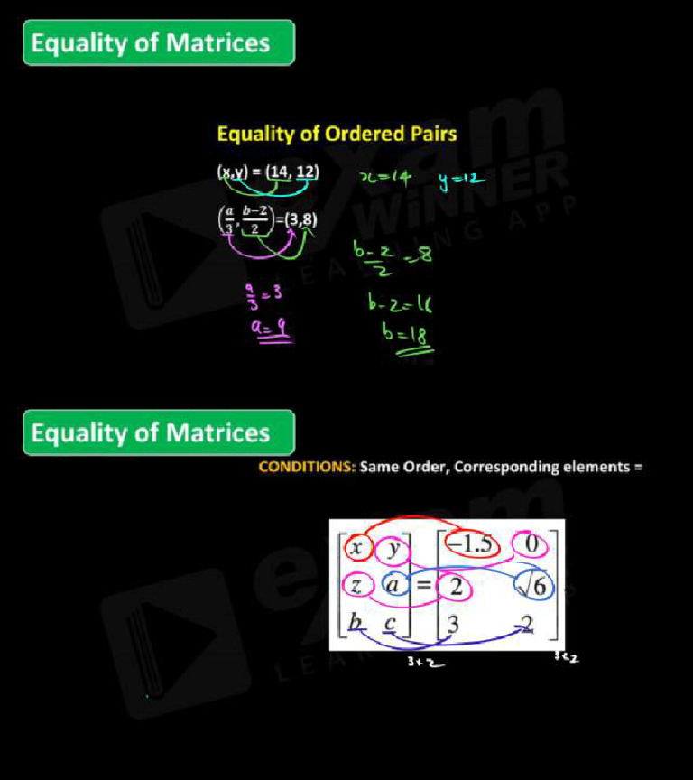Matrices 26 27 | PDF image.