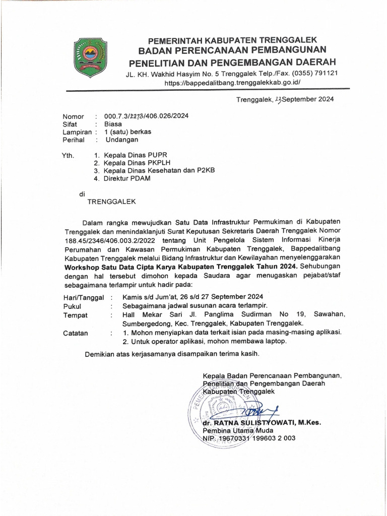 Und - Workshop SatuData Cipta Karya | PDF