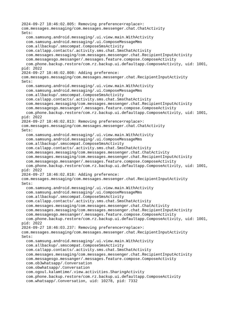 PM Debug Info | PDF
