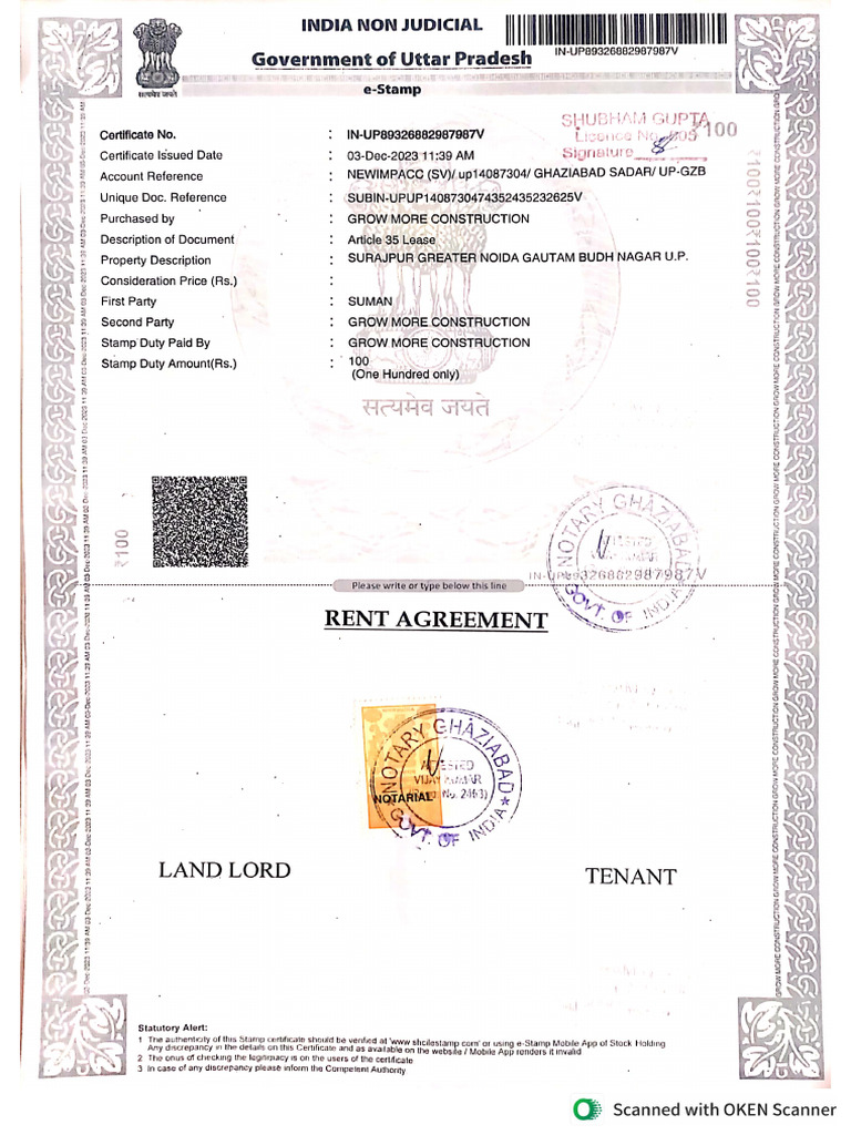 Rent Agreement | PDF