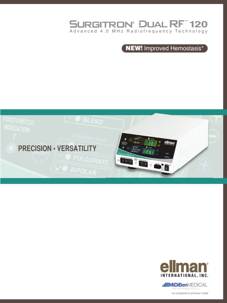 Manual Unidad de Electrocirugia Ellman | PDF