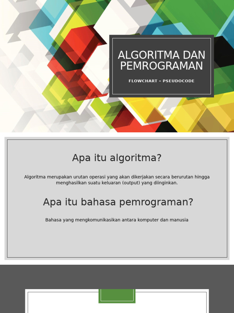 Flowchart Dan Pseudocode | PDF