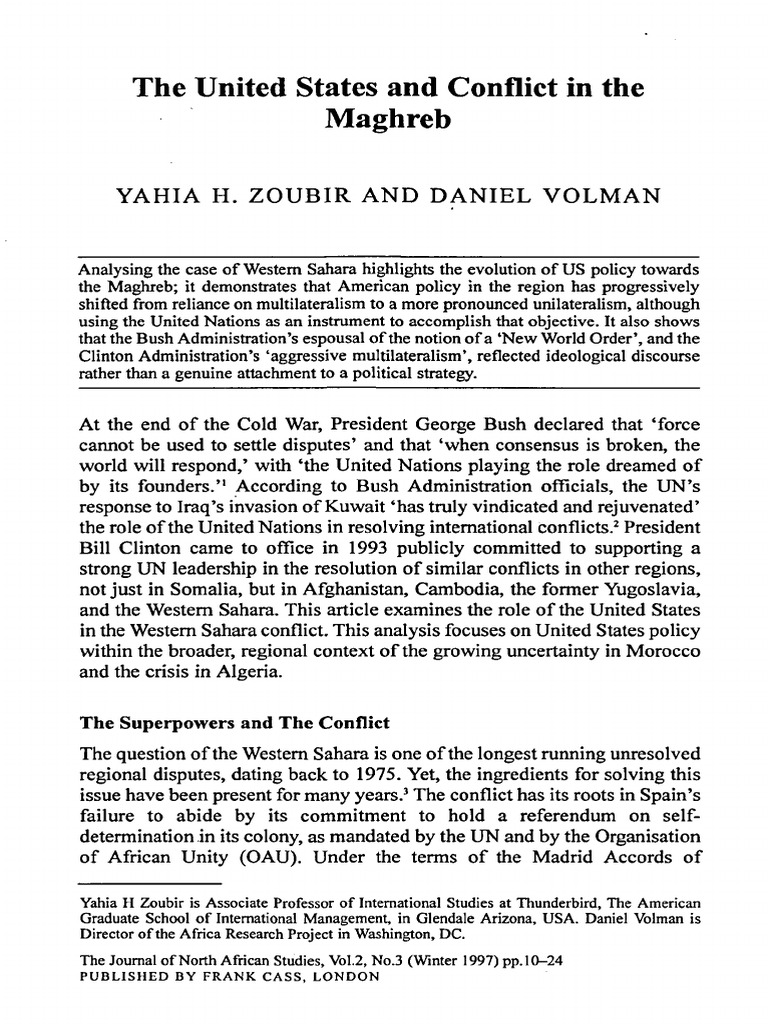 The United States and Conflict in The Ma | PDF