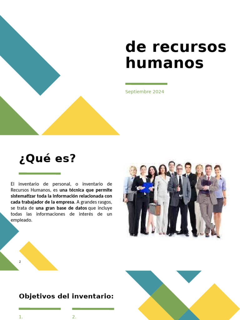 Inventario de Recursos Humanos | PDF