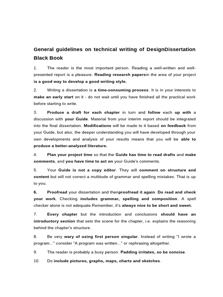 General Guidelines For DD | PDF