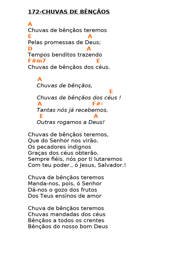 172 Chuvas De Bençãos Pdf