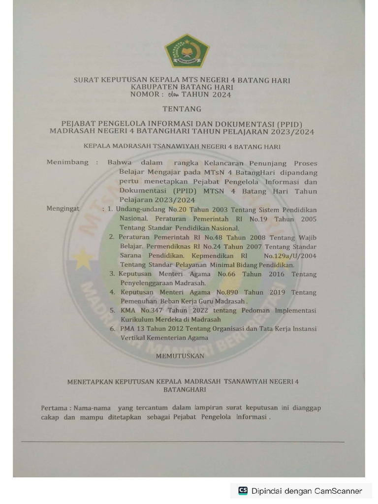 SK Ppid 2024 | PDF
