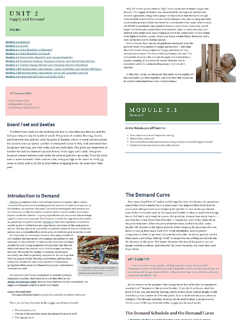 AP Micro Unit 2 | PDF